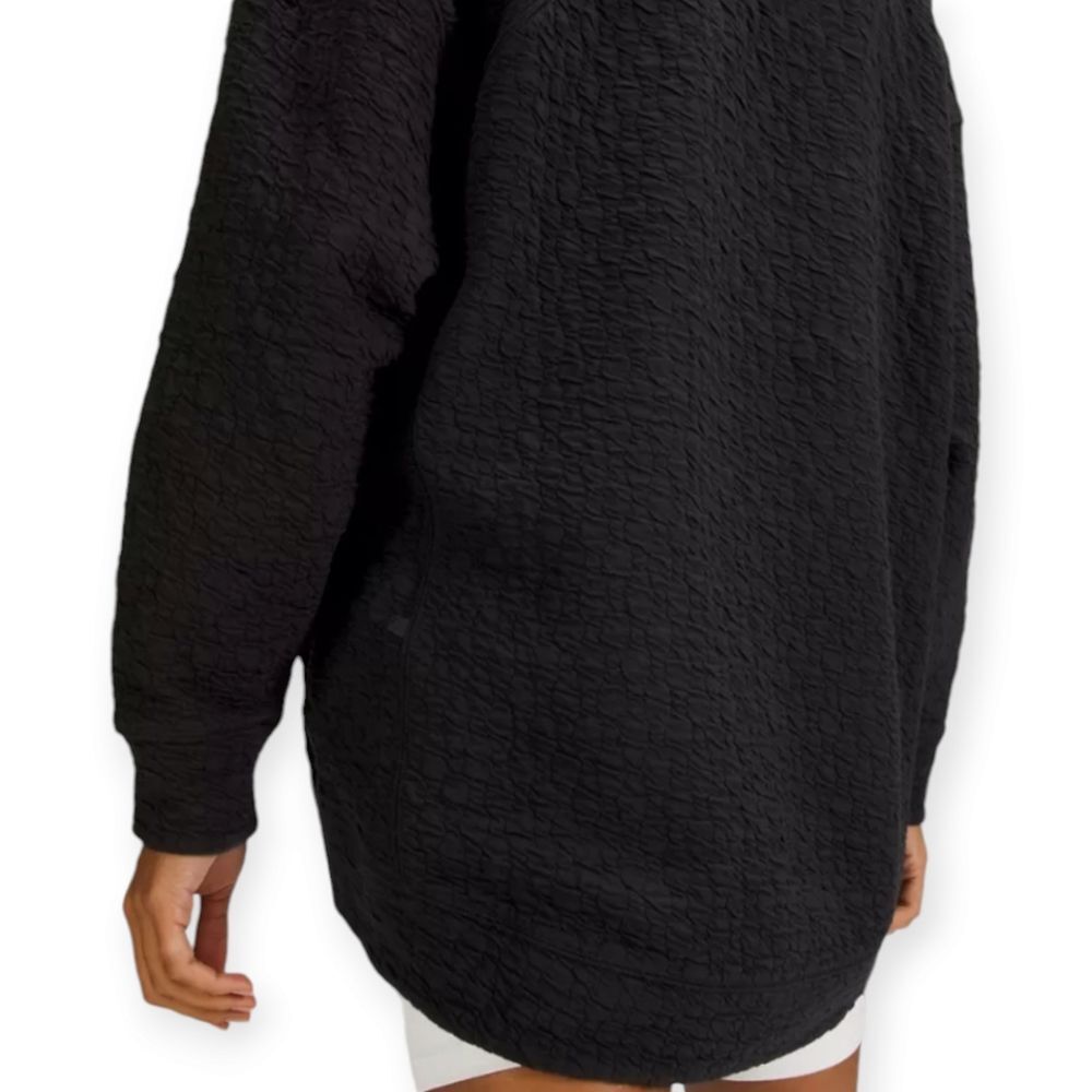 Lululemon Rippled Vneck Pullover Black Size 10 - Picture 8 of 11